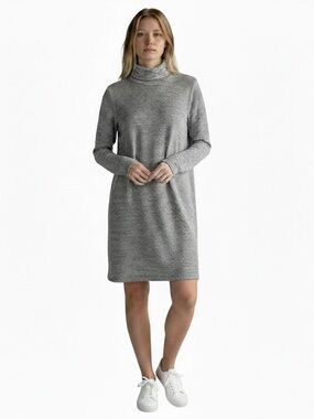 Lou & Grey Striped Turtleneck Sweater Dress Size XL – Very Good Condition